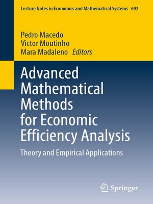 cover image of Advanced Mathematical Methods for Economic Efficiency Analysis